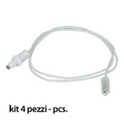 KIT 4PZ CANDELETTA ACCENSIONE WHIRLPOOL IGNIS CANDY ALTA 28MM 