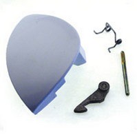 Kit Maniglia Sportello Bianco Per Lavatrici Hotpoint - Ricambio WMPF742P, Codice 839181, Per Vari Modelli