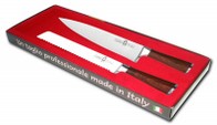 Confezione con 1 coltello per pane e 1 coltello per cuoco