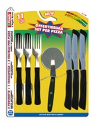 Set 5 fochette + 5 coltelli per pizza